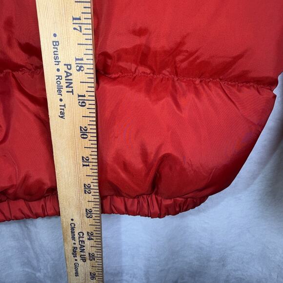 Ralph Lauren Polo Jeans Co Down Jacket Youth Boys M Red Puffer Coat Y2K Flag - Picture 10 of 13
